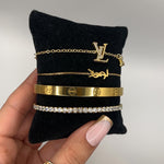 Cannes | Stack de Pulseiras Douradas