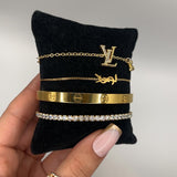 Cannes | Stack de Pulseiras Douradas