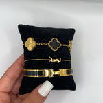 Monaco | Stack de Pulseiras Pretas