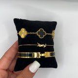 Monaco | Stack de Pulseiras Pretas