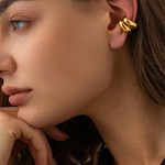 Jade | Ear Cuff Dourado