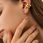 Jade | Ear Cuff Dourado