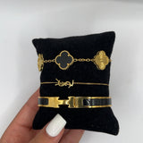 Monaco | Stack de Pulseiras Pretas
