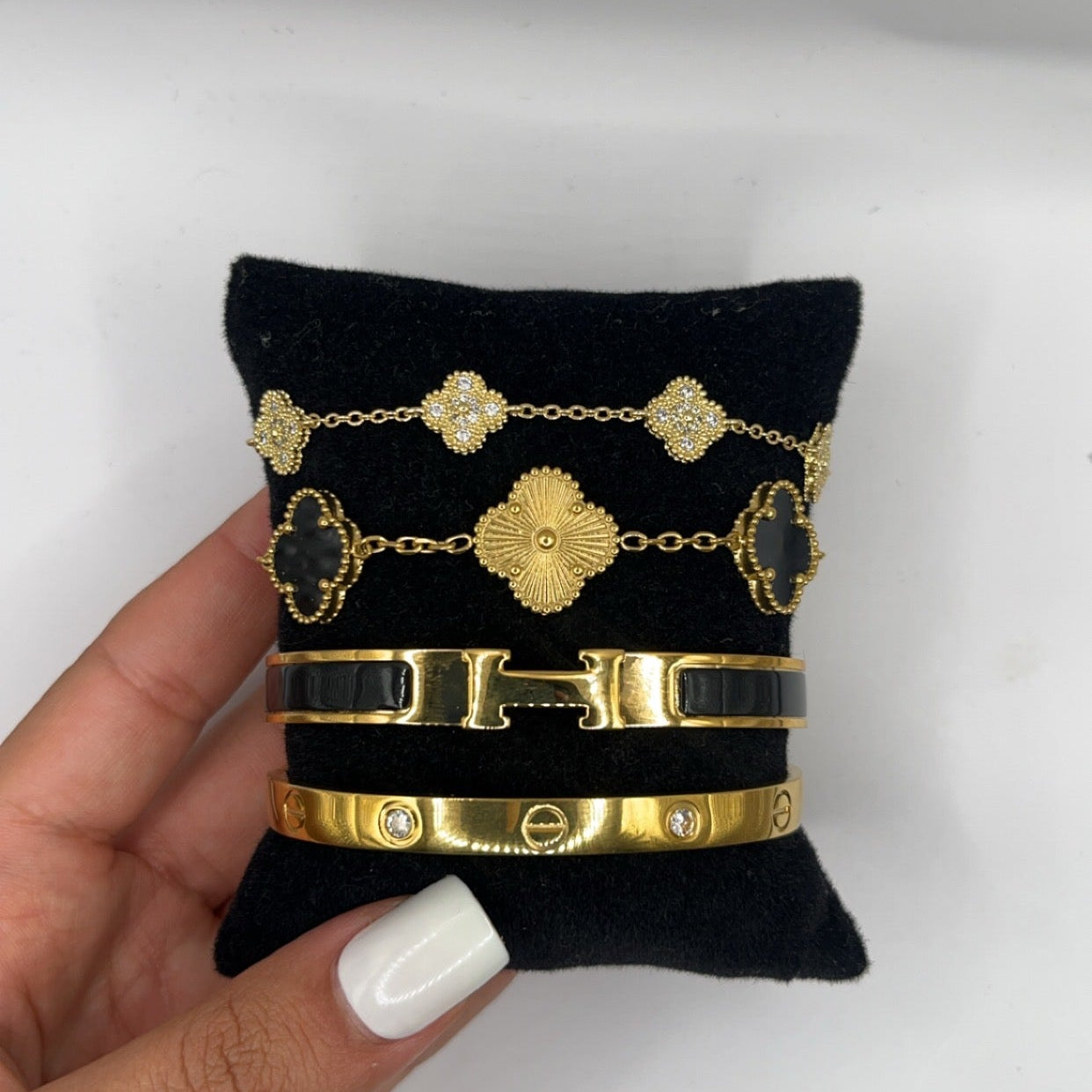 Portofino | Stack de Pulseiras Douradas