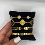 Portofino | Stack de Pulseiras Douradas
