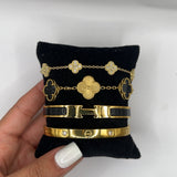 Portofino | Stack de Pulseiras Douradas