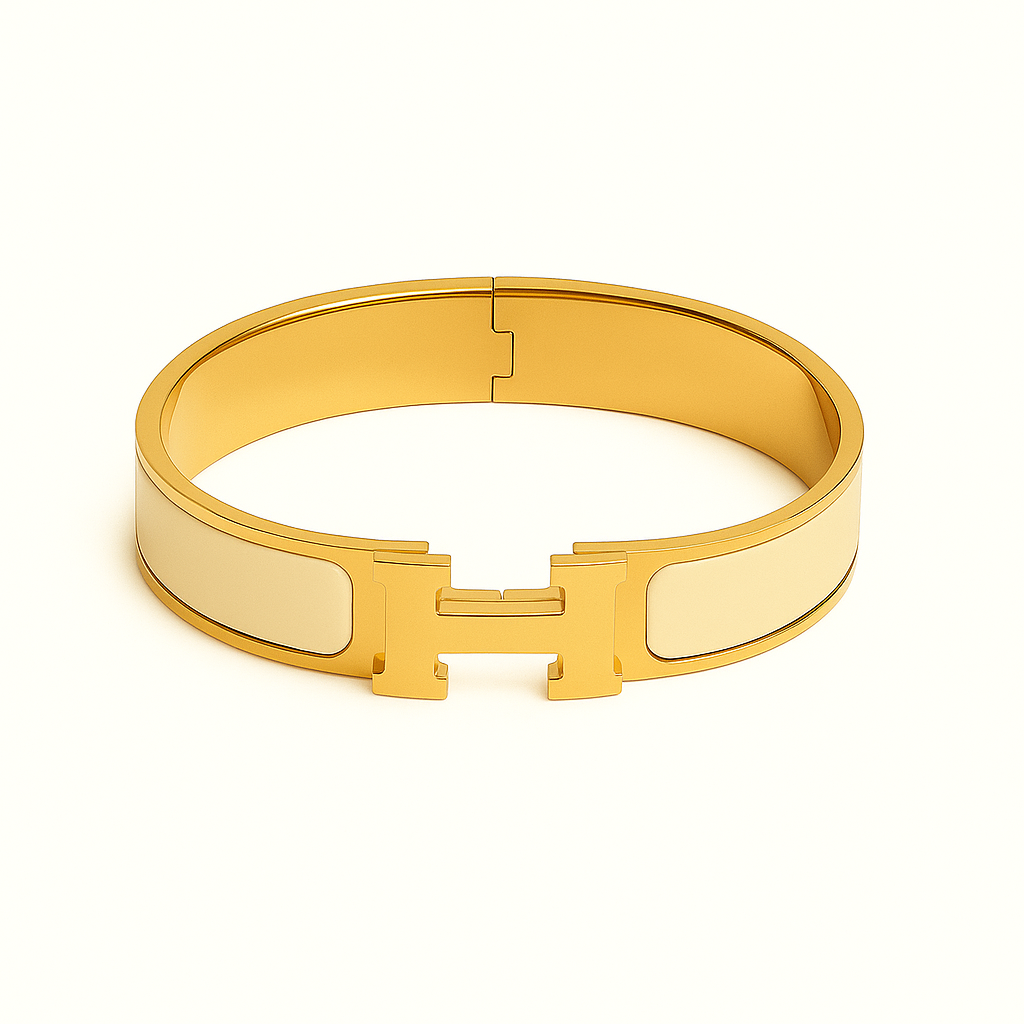 Helena | Pulseira H Branca
