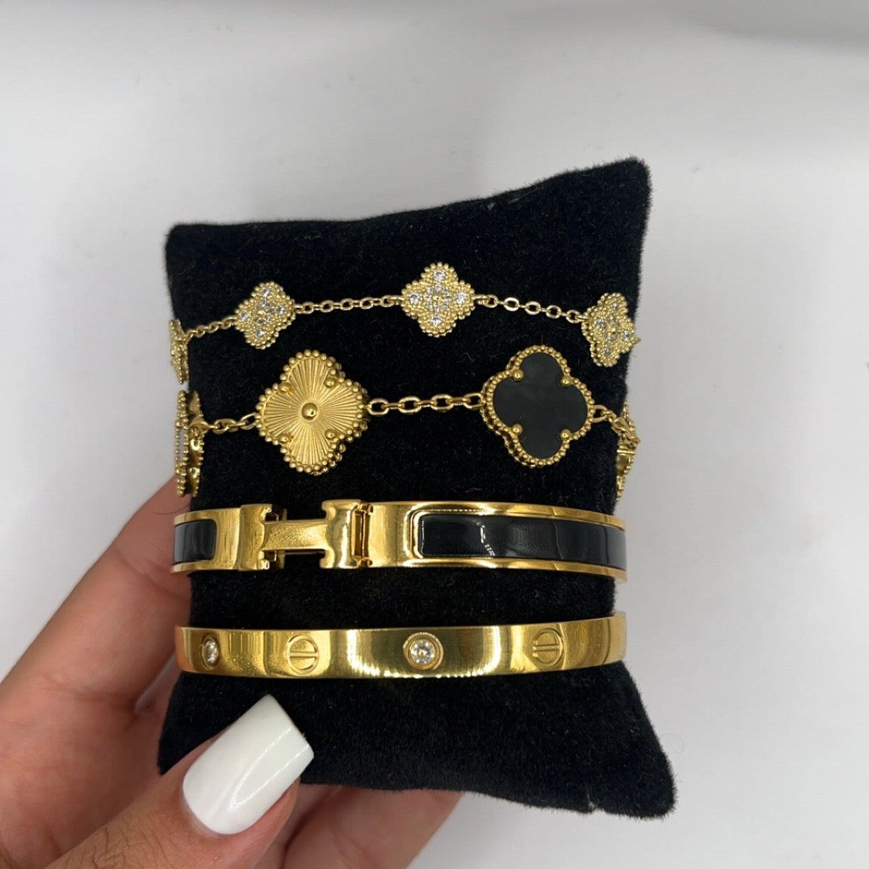 Portofino | Stack de Pulseiras Douradas