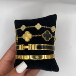 Portofino | Stack de Pulseiras Douradas