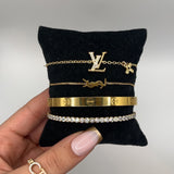 Cannes | Stack de Pulseiras Douradas