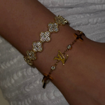 Clara | Pulseira Trevo Ajustável