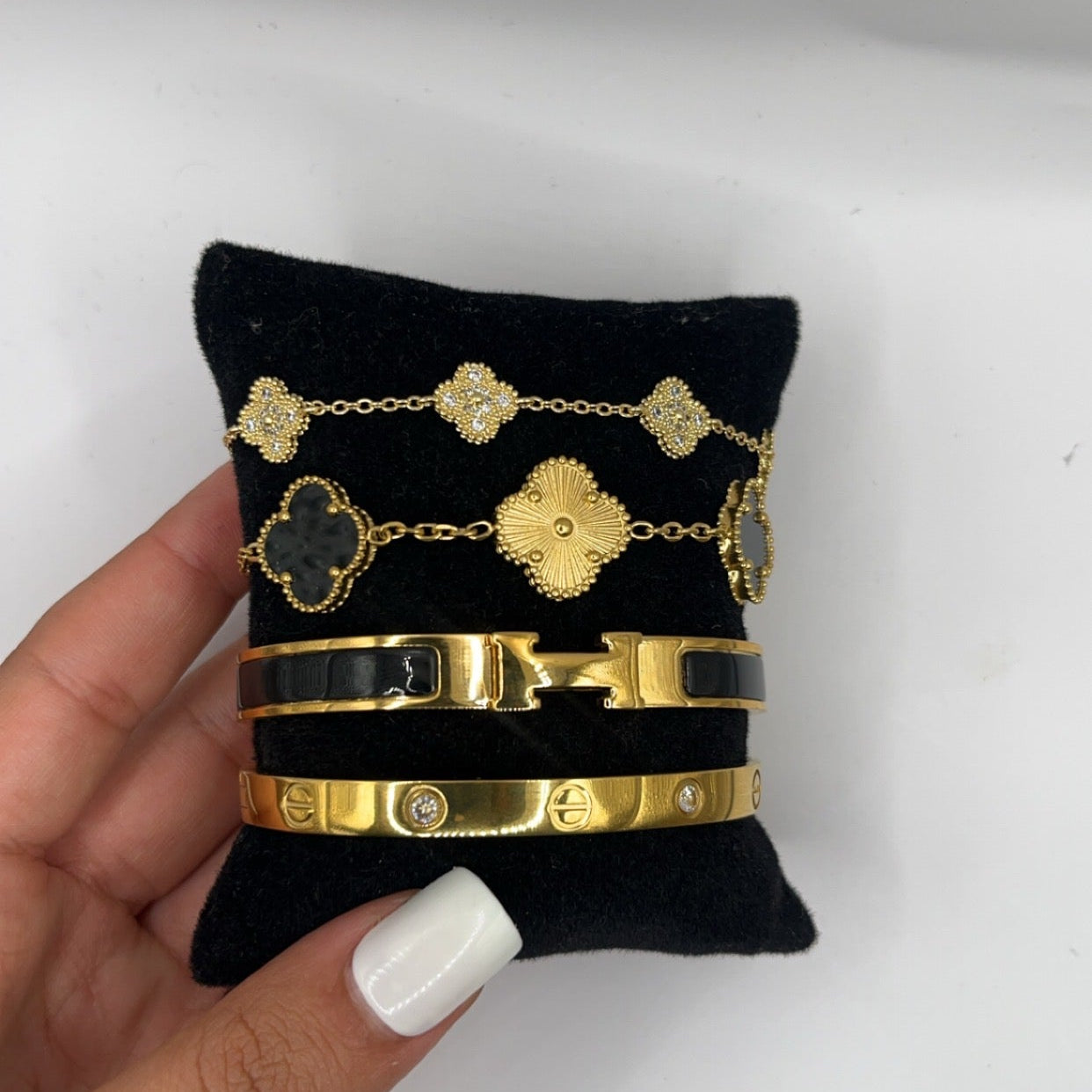 Portofino | Stack de Pulseiras Douradas