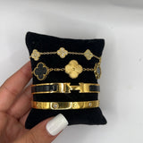Portofino | Stack de Pulseiras Douradas