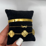 Florença | Stack de Pulseiras Douradas
