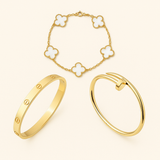 Toscana | Stack de Pulseiras Brancas
