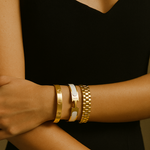 Milão | Stack de Pulseiras Brancas