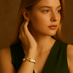 Helena | Pulseira H Branca