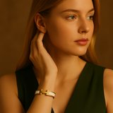 Helena | Pulseira H Branca