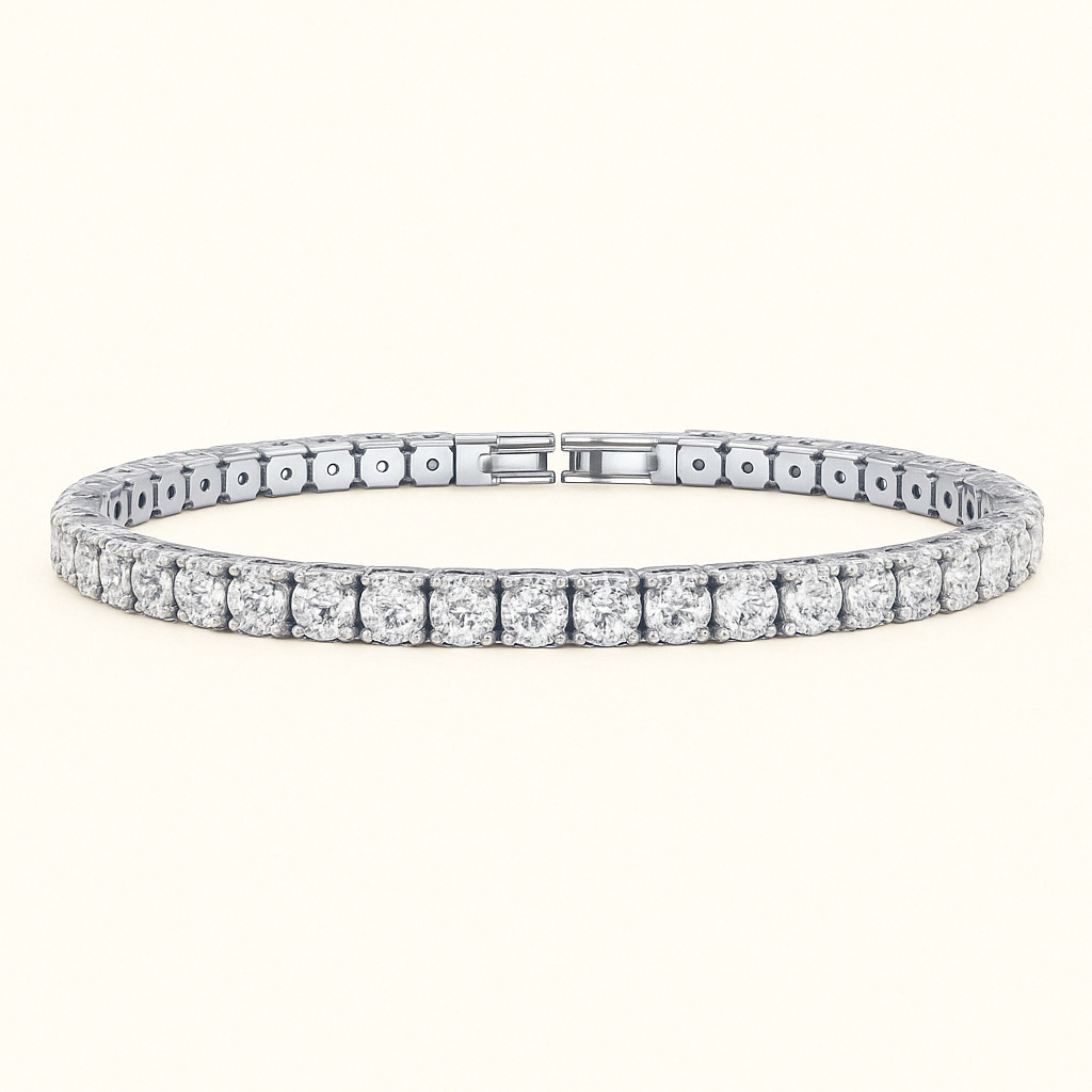 Olívia | Pulseira Riviera com Zircônia