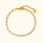 Fae | Pulseira Riviera com Elo Alongado