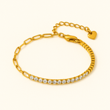 Fae | Pulseira Riviera com Elo Alongado
