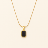 Noir | Colar Preto Minimalista