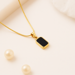 Noir | Colar Preto Minimalista
