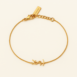 Vitória | Pulseira Monograma Dourada