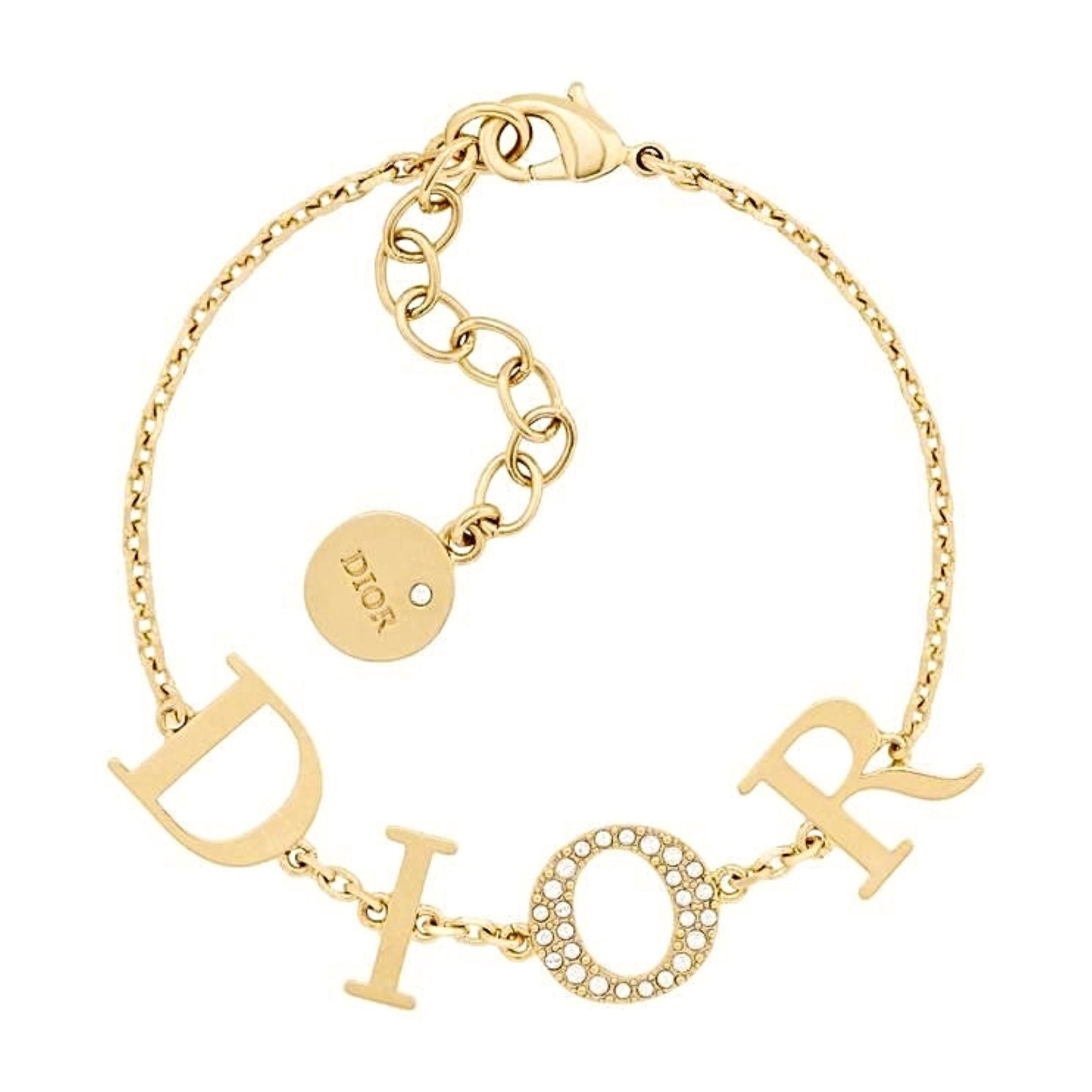 Celine | Pulseira Monograma Dourada