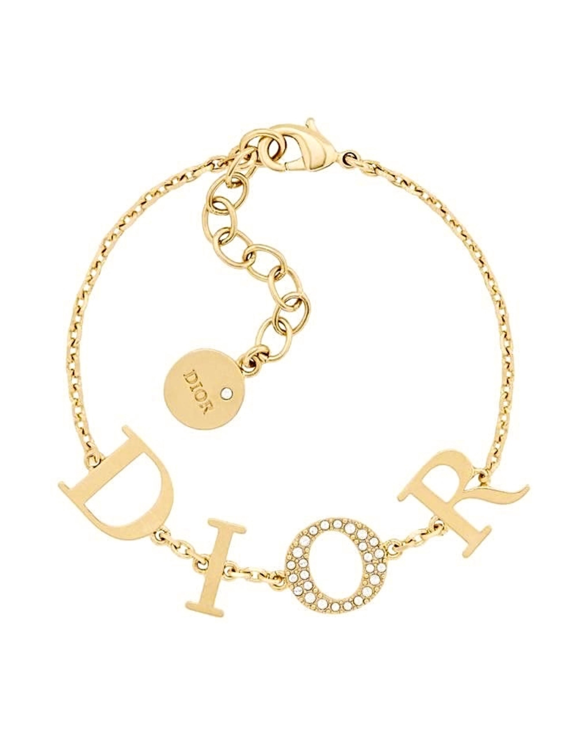 Celine | Pulseira Monograma Dourada