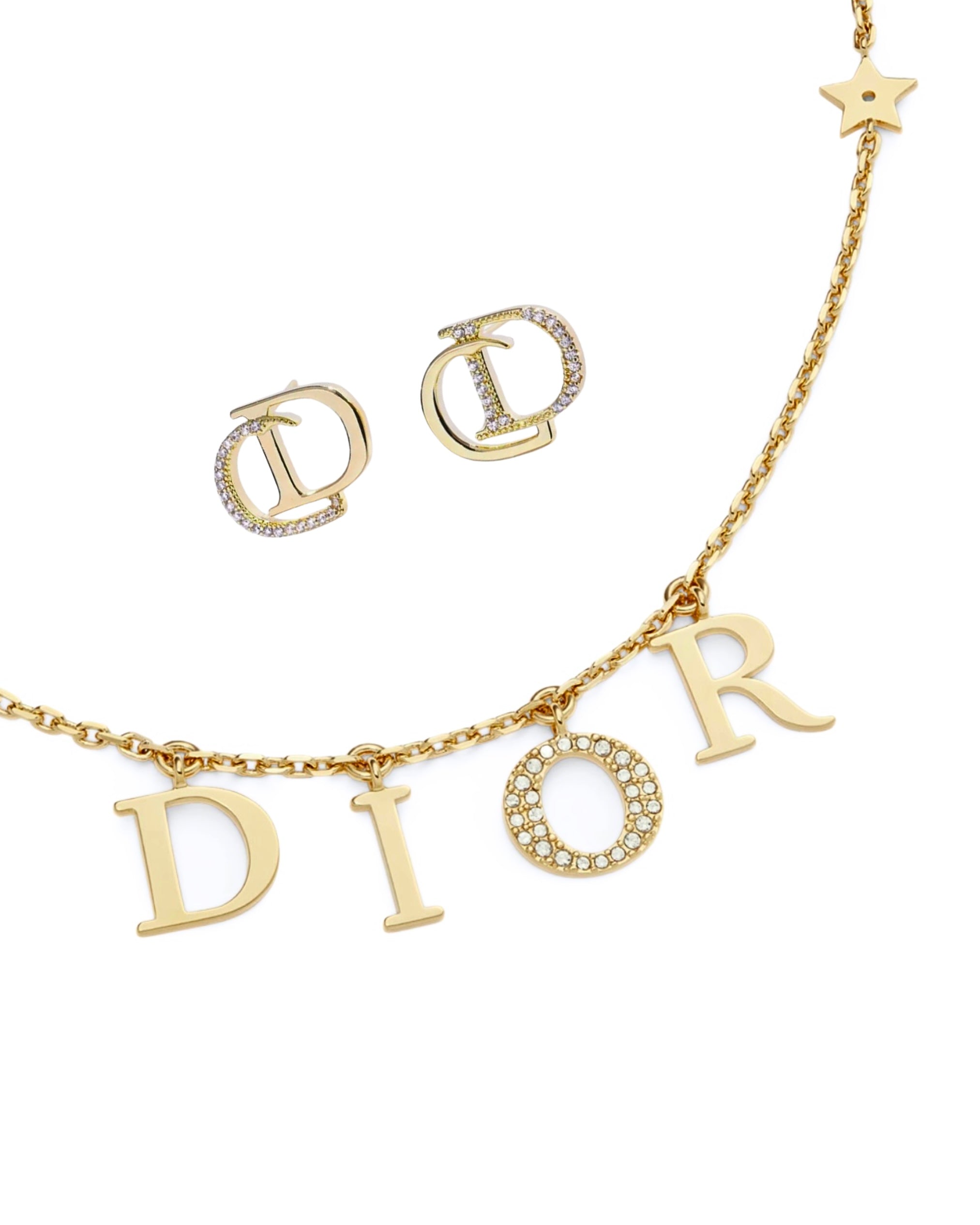 Celine | Conjunto Monograma Dourado