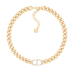 Celine | Colar Monograma Dourado