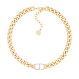 Celine | Colar Monograma Dourado