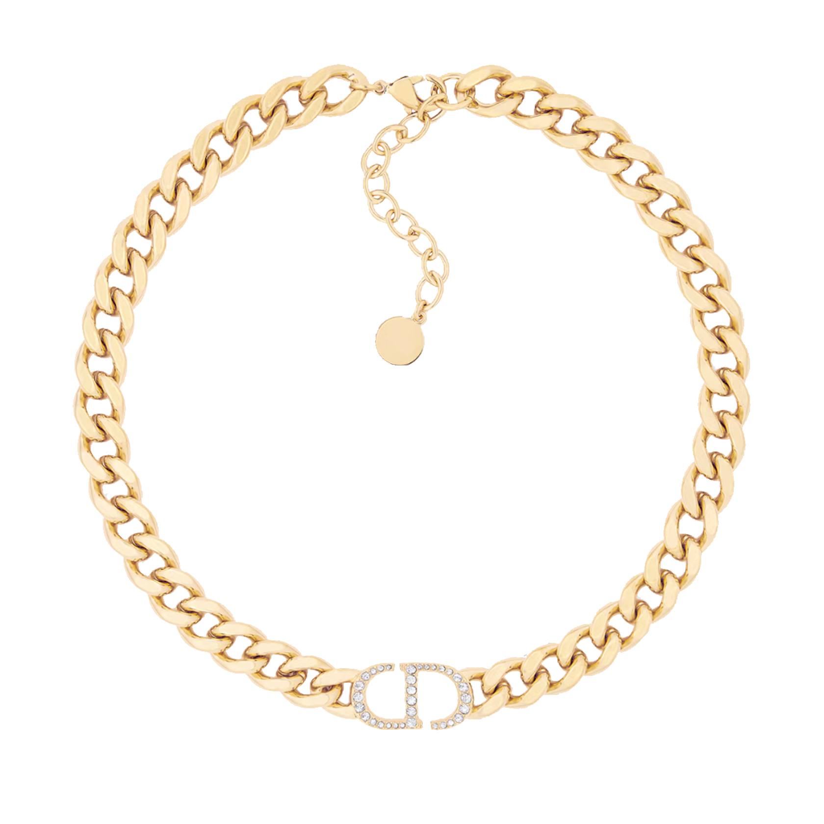 Celine | Colar Monograma Dourado