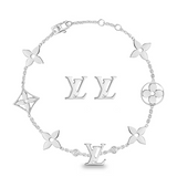 Lara | Conjunto Monograma Prateado