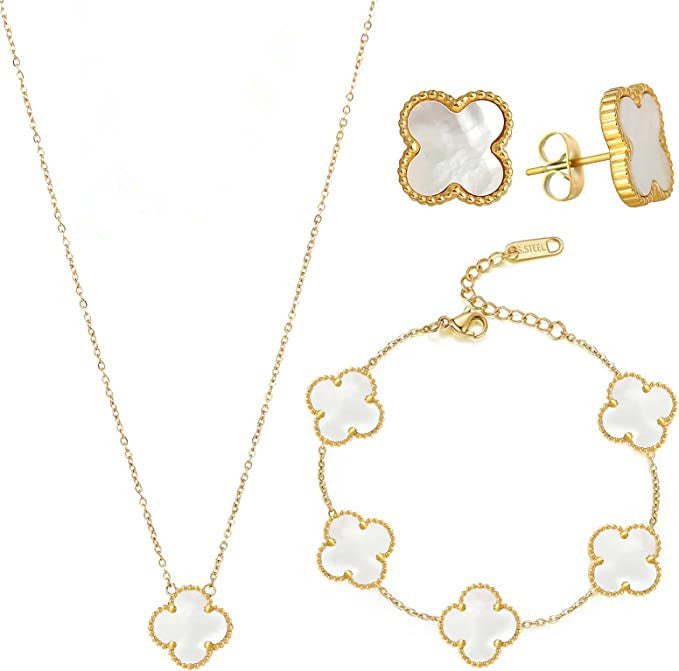 Sofia | Conjunto Trevo Branco Luxo