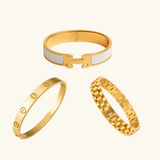 Milão | Stack de Pulseiras Brancas