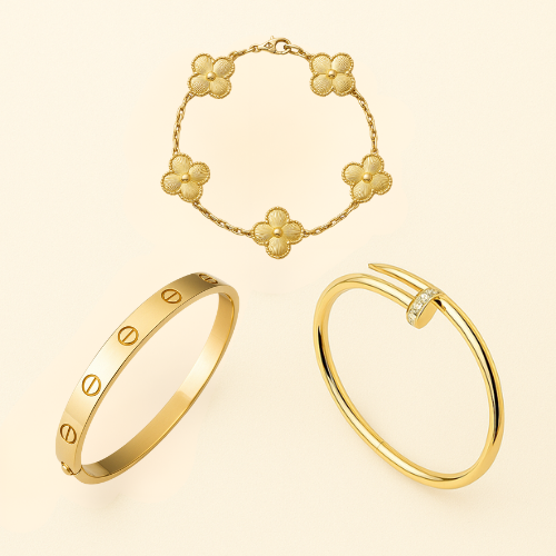 Roma | Stack de Pulseiras Douradas