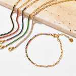 Fae | Pulseira Riviera com Elo Alongado