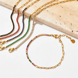 Fae | Pulseira Riviera com Elo Alongado