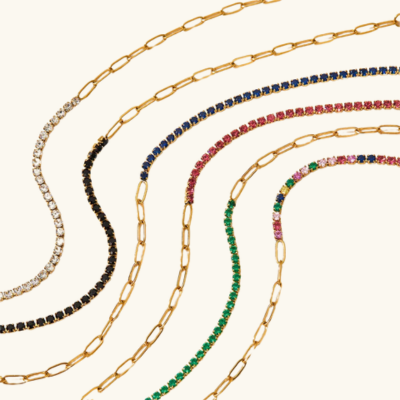 Fae | Pulseira Riviera com Elo Alongado