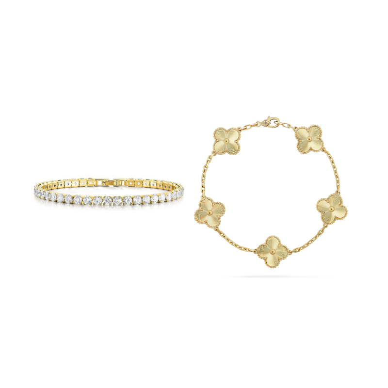 Amsterdam | Stack de Pulseiras Douradas